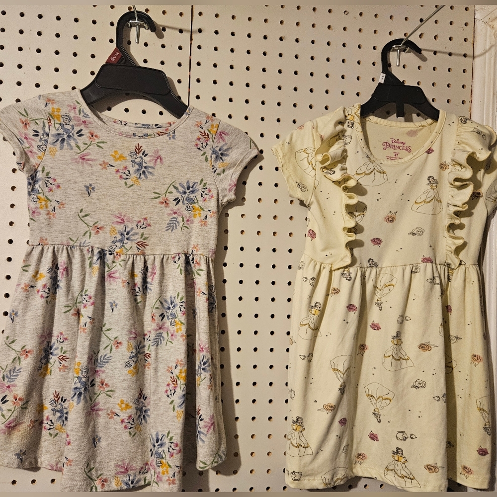 2 Size 4 Disney Princess dresses.